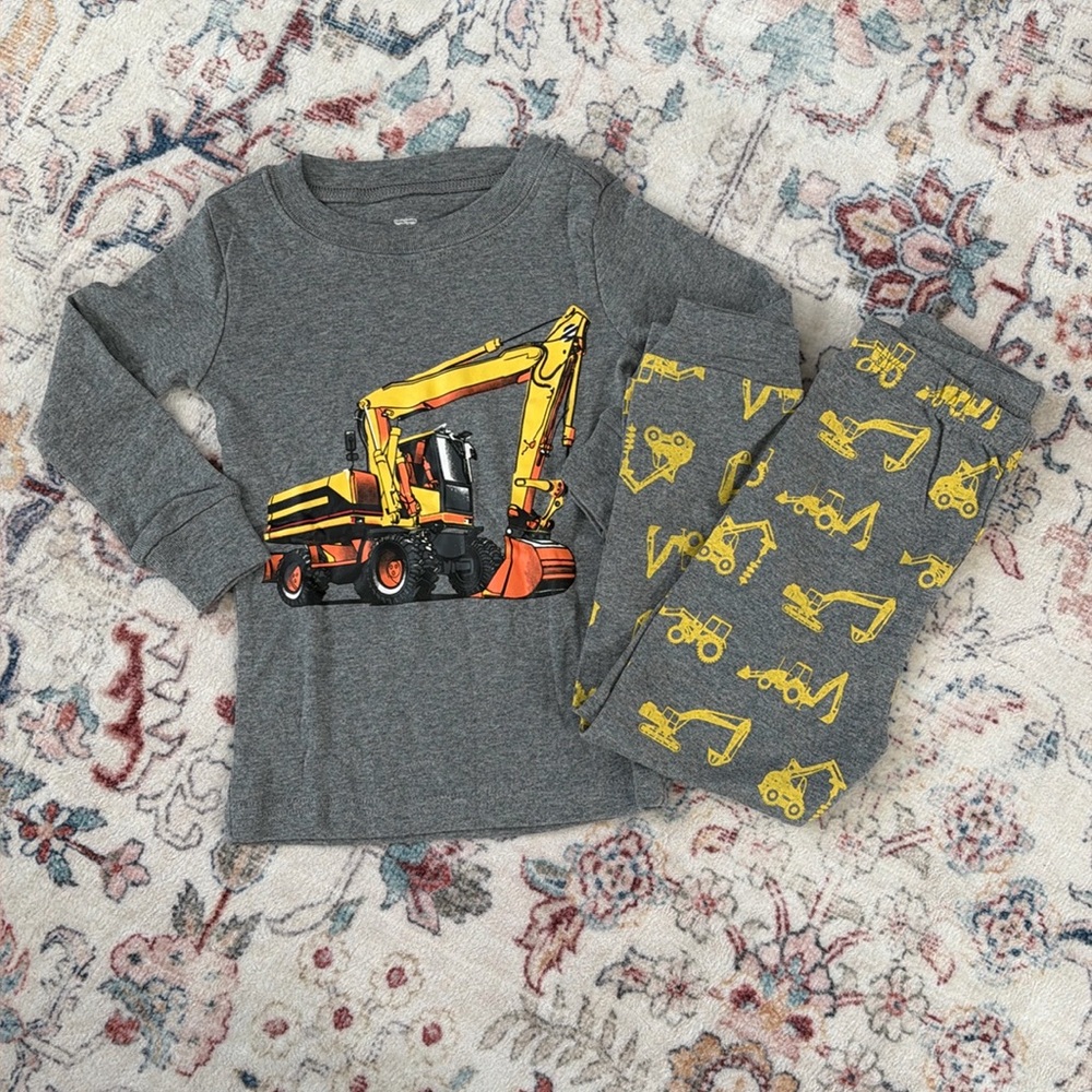 Toddler Excavator PJ Set